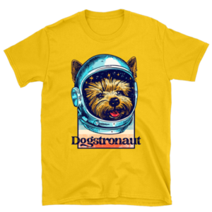 playera yorkie dogstronaut